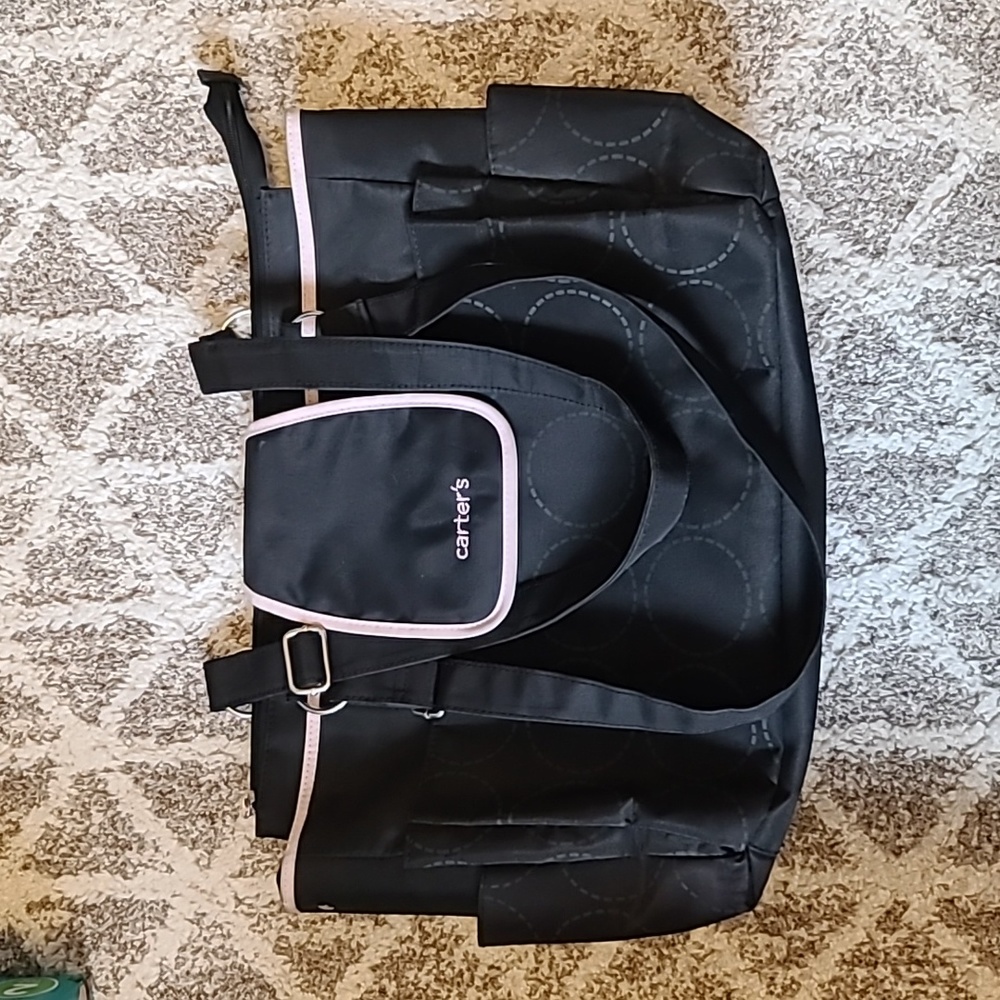 2 for $50 - Carter's Girls Black & Pink Diaper Bag